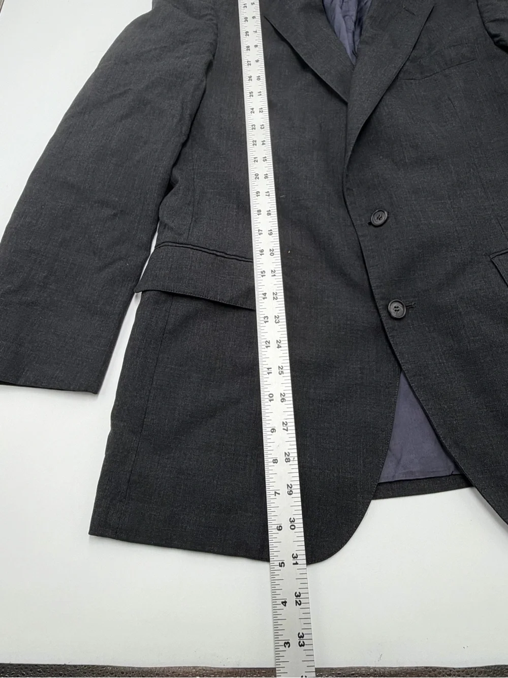 J.S. A. Bank Executive Collection Gray Wool Blend Sport Coat Blazer Appr 42R USA